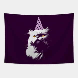 Party Persian Kitty Tapestry