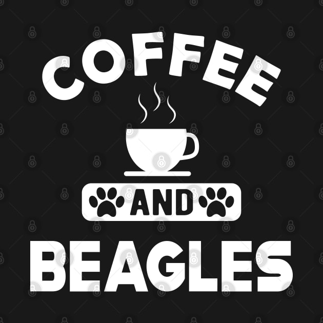 Beagle Dog - Coffee and beagles by KC Happy Shop