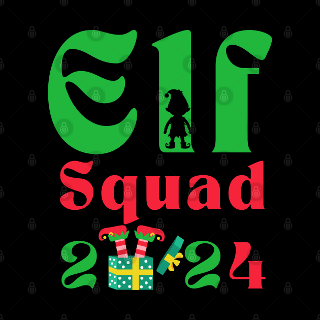 Elf Family Christmas Matching Pajamas Xmas Elf Squad by click2print