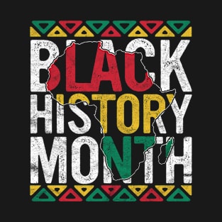 Black History Month Gift Retro Black Pride African American T-Shirt