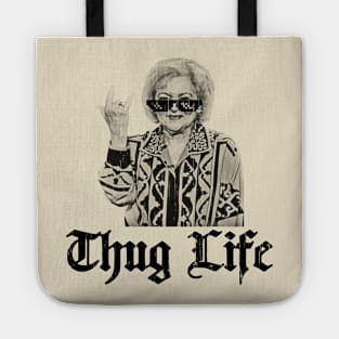 Thug Life Betty White Retro Golden Girl Tote