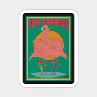 Pink Flamingos Magnet