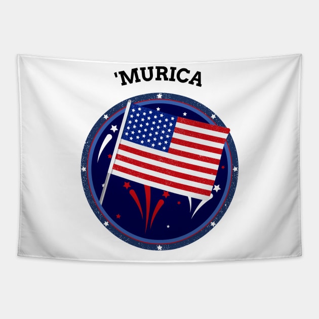 'Murica Tapestry by Evlar