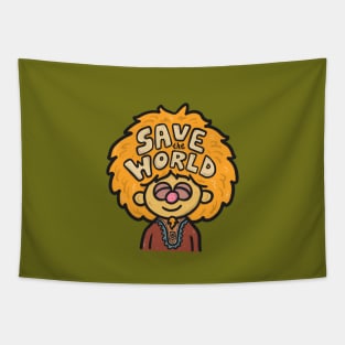 Lips Saves the World Tapestry