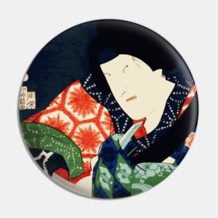 Kabuki Actor As Samurai With Knife #14 Pin