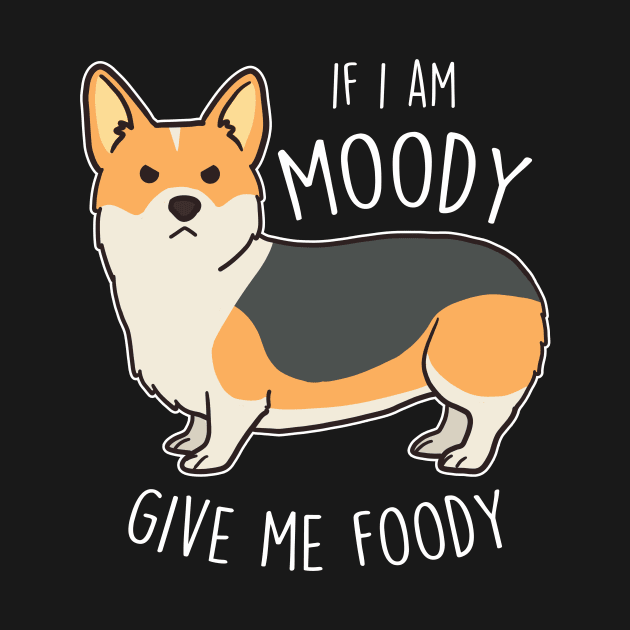 Red-Headed Tricolor Corgi Moody Foody by Psitta