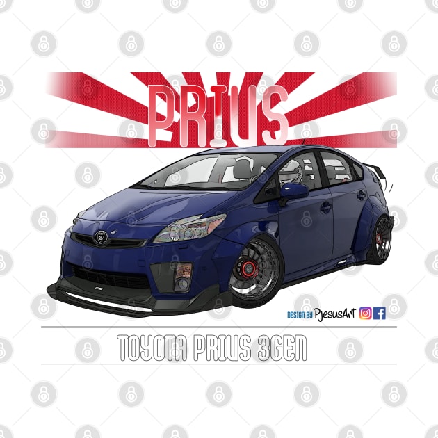 Toyota Prius 2JZ Blue by PjesusArt