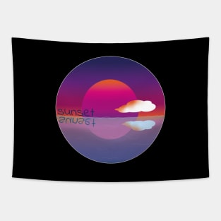 Lofi Sunset Tapestry