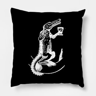 Crocodrunk Pillow