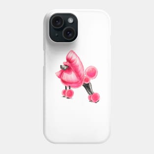 Pink Poodle Phone Case