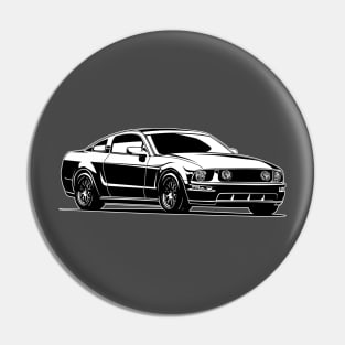 Ford Mustang pony GT 2005 illustration graphics Pin