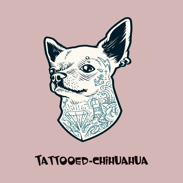 Tattooed chihuahua by This is store