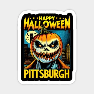 Pittsburgh Halloween Magnet