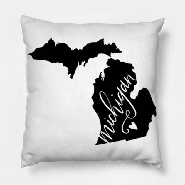 Michigan Love Michigan Love Pillow Teepublic