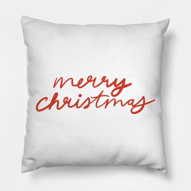 Merry Christmas Pillow by SturgesC