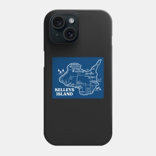 Kelleys Island Map Phone Case