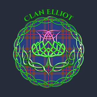 Elliot Scottish Tartan Celtic Thistle T-Shirt