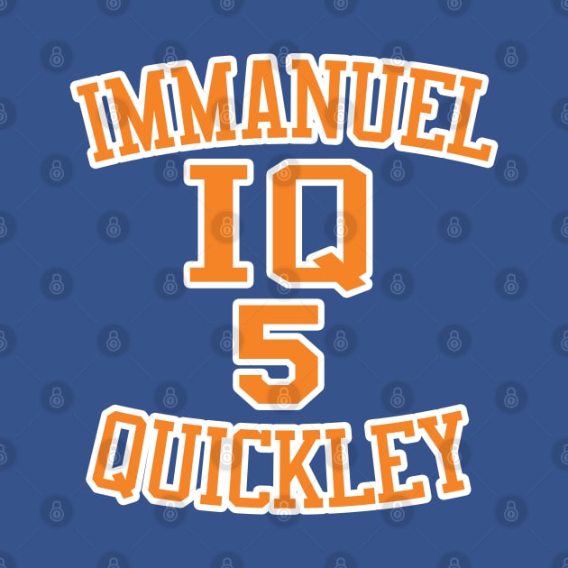 Immanuel Quickley New York Knicks by IronLung Designs