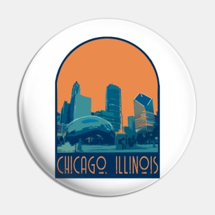 Chicago Decal Pin