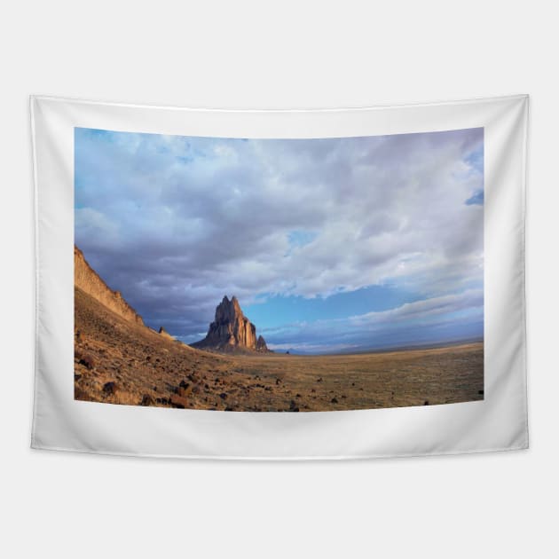 Shiprock The Basalt Core Of An Extinct Volcano Tapestry by AinisticGina