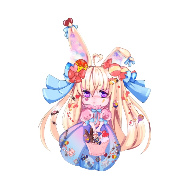 Easter Bunny Girl Festive Girl by Anime Dreams Store