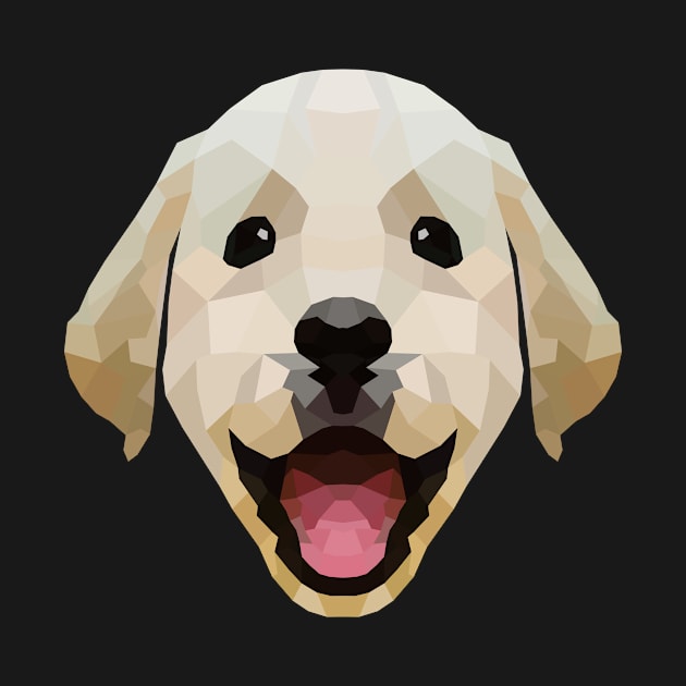 Cute Labrador Retriever Dog Low Poly by kareemelk