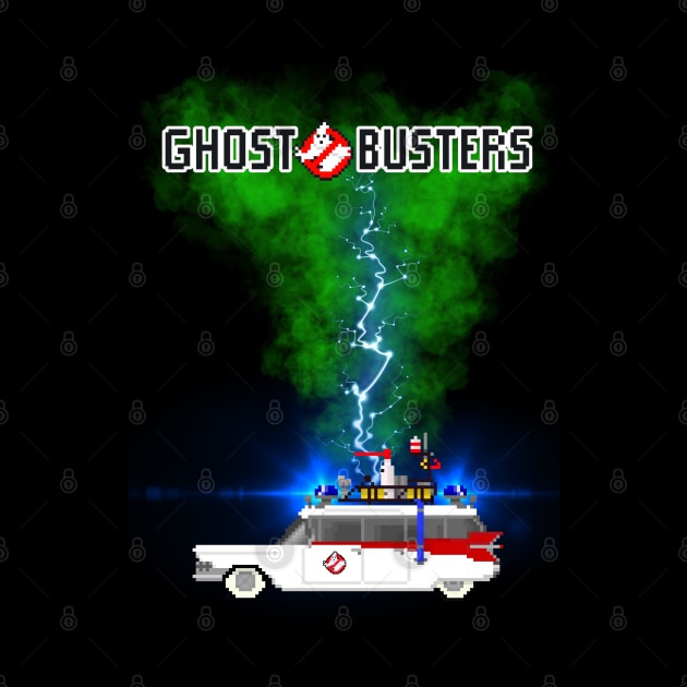 Ecto 1 Ghost Busters by TommySniderArt