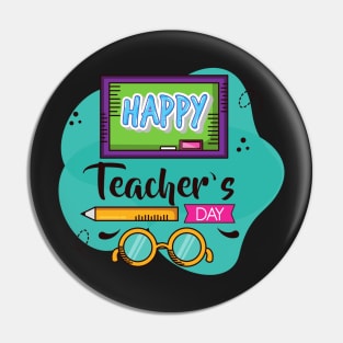 Happy Teacher's Day Pin