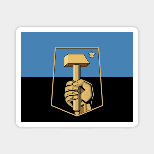 Flag of Donetsk, Ukraine Magnet