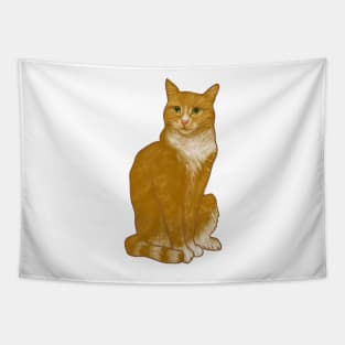 Ginger Cat with an Attitude Tapestry