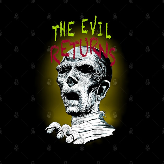 Comic Horror for halloween The Evil Returns by MultistorieDog