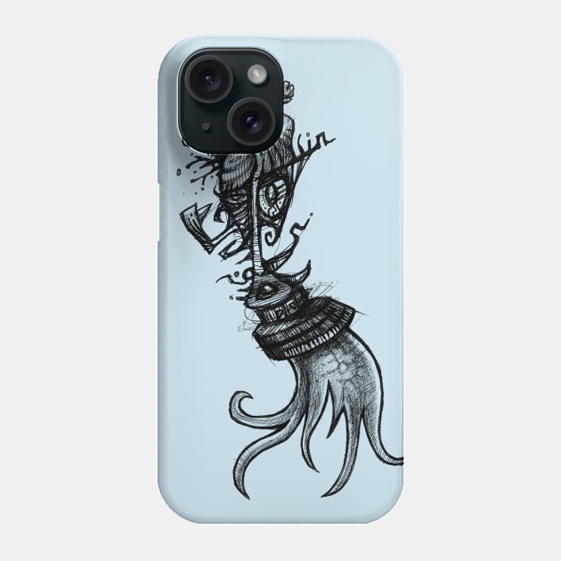 Octapus Losing Control Phone Case by Pounez