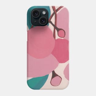 Musk Pink Gum Flowers by Australian Artist Leah Gay Phone Case