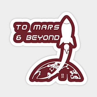 Mars Mission (white design) Magnet