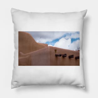 Adobe and sky Pillow