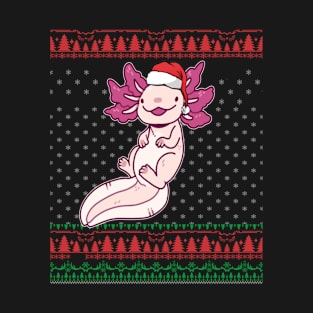 Cute Axolotl Christmas Ugly Sweater T-Shirt