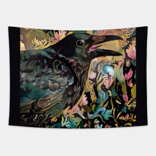 Colourful Corvids 1 Tapestry