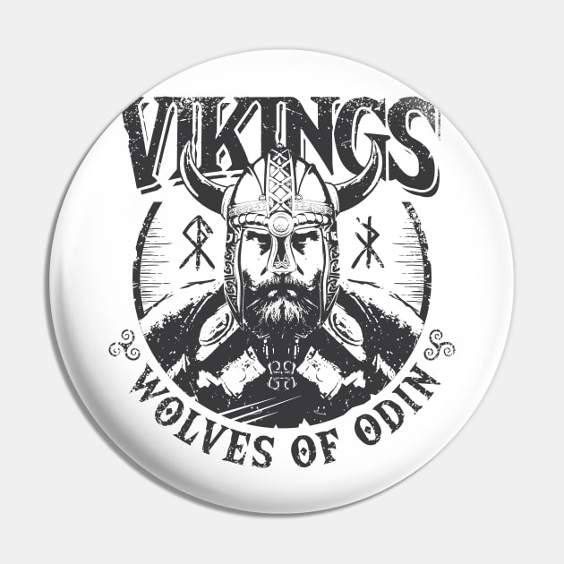 Viking Warrior Pin by SilverfireDesign