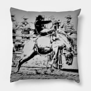 Bronco Rider - Rodeo Event Pillow