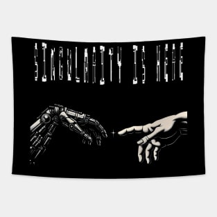 Creation of AI: Singularity is Here Tapestry