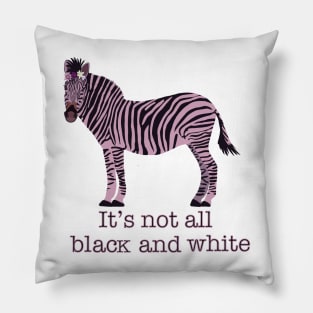 Colorful Zebra Pillow