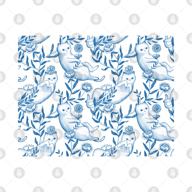 Toile de Jouy Cats by kostolom3000