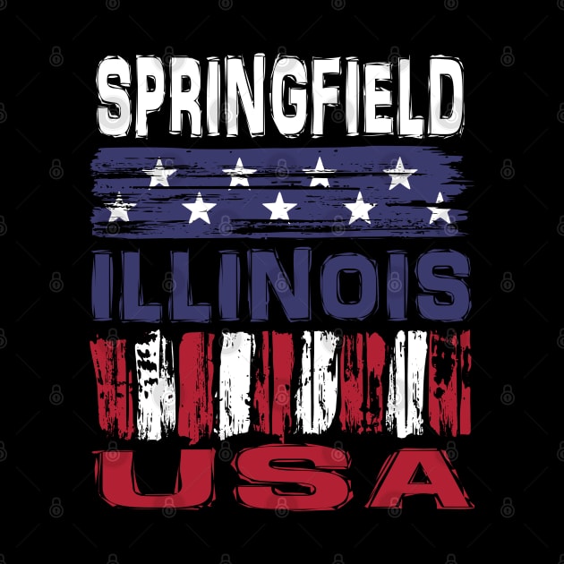 Springfield Illinois USA T-Shirt by Nerd_art