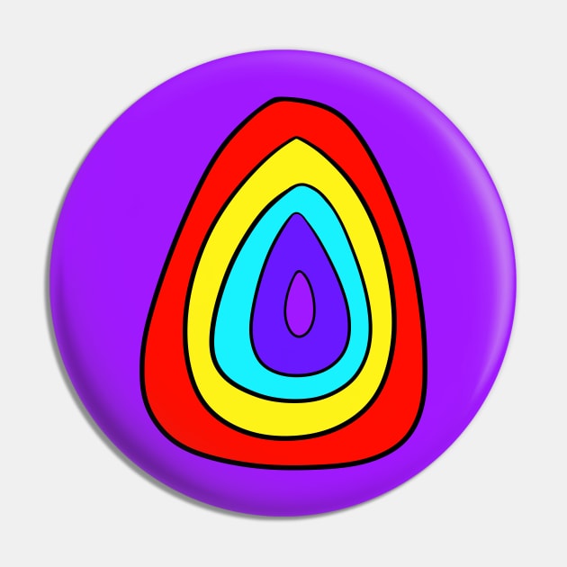 Rainbow Easter Egg Pin by VazMas Design