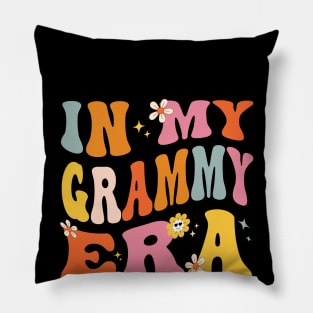 In My Grammy Era Funny Sarcastic Groovy Retro Mothers Day Pillow