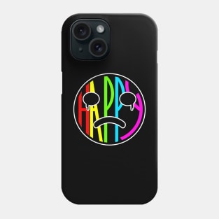 Happy fake crying color tshirt Phone Case