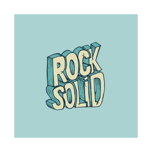 Rock Solid Hand-Lettered Sketchy Words T-Shirt