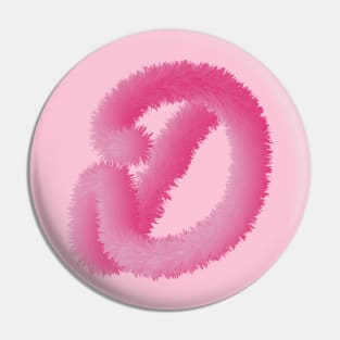 D Pink Animal Initials Pin