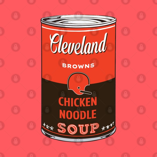 Cleveland Browns Soup Can by Rad Love