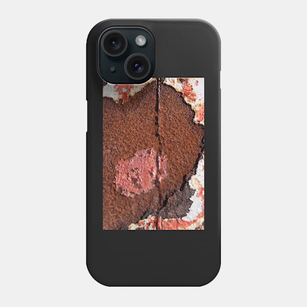 Rust, red, white, III Phone Case by ojovago